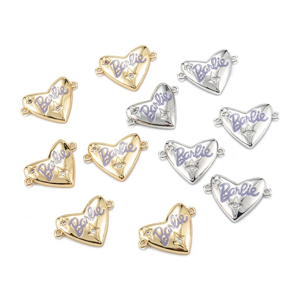 PandaHall Brass Micro Pave Clear Cubic Zirconia Links Connectors, with Enamel, Heart with Word, Lilac, Mixed Color, 18x13x3mm, Hole: 1mm..., Purple
PandaHall Brass Micro Pave Clear Cubic Zirconia Links Connectors, with Enamel, Heart with Word, Lilac, Mixed Color, 18x13x3mm, Hole: 1mm..., Purple