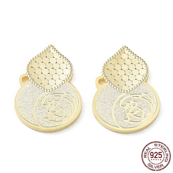 PandaHall 925 Sterling Silver Pendants, Gourd with Polka Dot Charm, Textured, Real 18K Gold Plated, 17x12x1.2mm, Hole: 1.2mm Sterling Silver...
PandaHall 925 Sterling Silver Pendants, Gourd with Polka Dot Charm, Textured, Real 18K Gold Plated, 17x12x1.2mm, Hole: 1.2mm Sterling Silver...