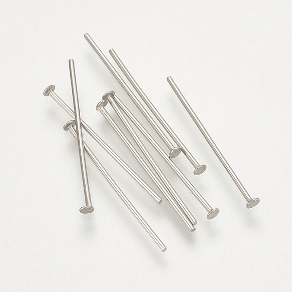 PandaHall 304 Stainless Steel Flat Head Pins, Stainless Steel Color, 20x0.7mm 304 Stainless Steel
PandaHall 304 Stainless Steel Flat Head Pins, Stainless Steel Color, 20x0.7mm 304 Stainless Steel