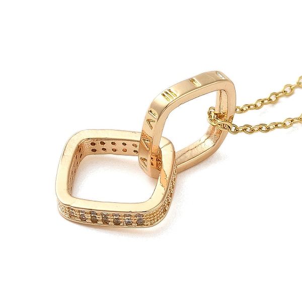 PandaHall Brass Micro Pave Clear Cubic Zirconia Pendant Necklaces for Women, 201 Stainless Steel Cable Chain Necklaces, Rhombus, 16.14 inch...
PandaHall Brass Micro Pave Clear Cubic Zirconia Pendant Necklaces for Women, 201 Stainless Steel Cable Chain Necklaces, Rhombus, 16.14 inch...