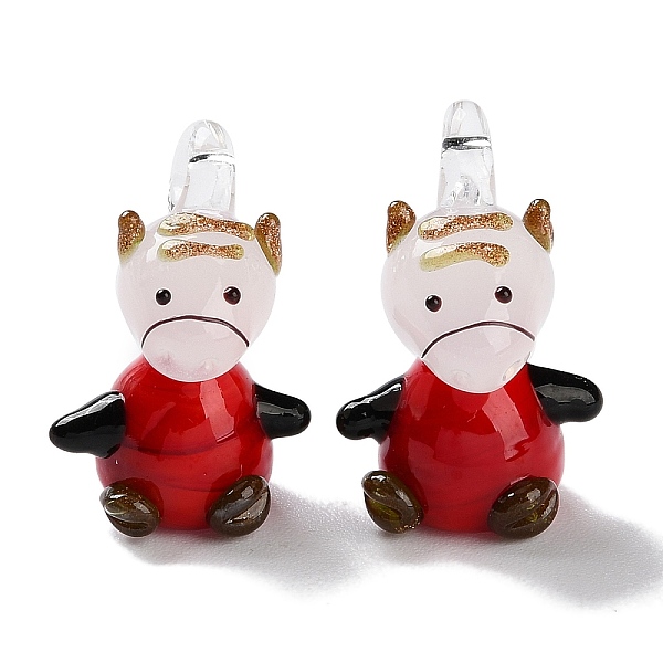 PandaHall Handmade Lampwork Pendants, with Gold Sand, Horse, Red, 24x16x16mm, Hole: 2.5mm Lampwork Horse Red
PandaHall Handmade Lampwork Pendants, with Gold Sand, Horse, Red, 24x16x16mm, Hole: 2.5mm Lampwork Horse Red