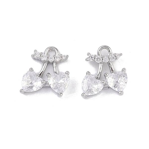 PandaHall Brass Micro Pave Clear Cubic Zirconia Pendants, Cherry Charms, Real Platinum Plated, 10x8.5x2.5mm, Hole: 1.2mm Brass+Cubic...
PandaHall Brass Micro Pave Clear Cubic Zirconia Pendants, Cherry Charms, Real Platinum Plated, 10x8.5x2.5mm, Hole: 1.2mm Brass+Cubic...