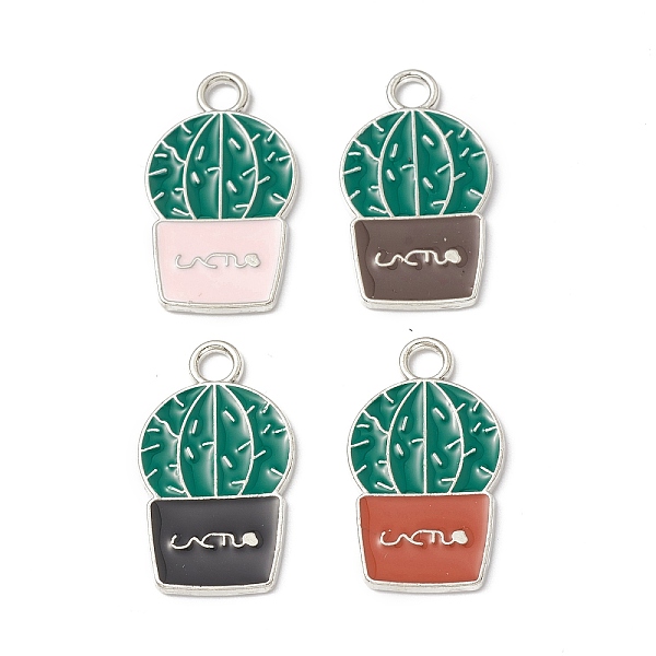 PandaHall Alloy Enamel Pendants, Cactus Charm, Platinum, Mixed Color, 22x12.5x1mm, Hole: 2.5mm Alloy+Enamel Cactus Multicolor
PandaHall Alloy Enamel Pendants, Cactus Charm, Platinum, Mixed Color, 22x12.5x1mm, Hole: 2.5mm Alloy+Enamel Cactus Multicolor