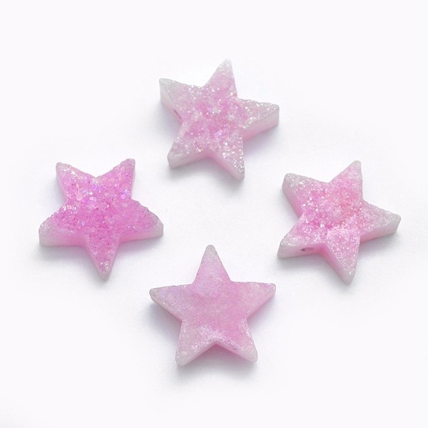 PandaHall Electroplate Natural Druzy Quartz Charms, Star, Rainbow Plated, 12~12.5x13x5~7mm, Hole: 0.8mm Quartz Star
PandaHall Electroplate Natural Druzy Quartz Charms, Star, Rainbow Plated, 12~12.5x13x5~7mm, Hole: 0.8mm Quartz Star