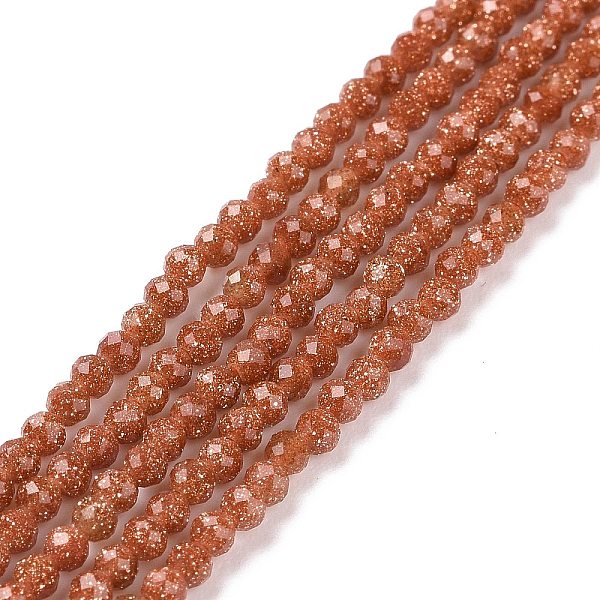 PandaHall Synthetic Goldstone Beads Strands, Faceted, Round, 2x2mm, Hole: 0.5mm, about 192~193pcs/strand, 14.96~15.04''(38~38.2cm) Goldstone...
PandaHall Synthetic Goldstone Beads Strands, Faceted, Round, 2x2mm, Hole: 0.5mm, about 192~193pcs/strand, 14.96~15.04''(38~38.2cm) Goldstone...