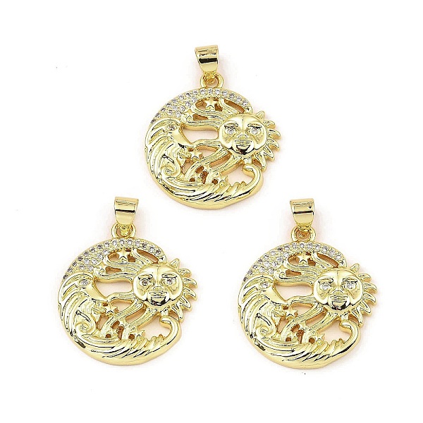 PandaHall Rack Plating Real 18K Gold Plated Brass Pendants, with Cubic Zirconia, Long-Lasting Plated, Lead Free & Cadmium Free, Sun, Clear...
PandaHall Rack Plating Real 18K Gold Plated Brass Pendants, with Cubic Zirconia, Long-Lasting Plated, Lead Free & Cadmium Free, Sun, Clear...