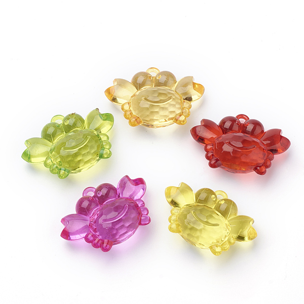 PandaHall Transparent Acrylic Pendants, Crab, Mixed Color, 34x48x19mm, Hole: 3mm, about 50pcs/500g Acrylic Crab Multicolor
PandaHall Transparent Acrylic Pendants, Crab, Mixed Color, 34x48x19mm, Hole: 3mm, about 50pcs/500g Acrylic Crab Multicolor