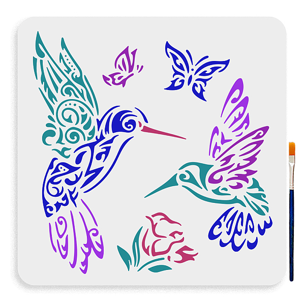 PandaHall MAYJOYDIY US 1Pc PET Hollow Out Drawing Painting Stencils, with 1Pc Art Paint Brushes, for DIY Scrapbook, Photo Album, Bird...
PandaHall MAYJOYDIY US 1Pc PET Hollow Out Drawing Painting Stencils, with 1Pc Art Paint Brushes, for DIY Scrapbook, Photo Album, Bird...