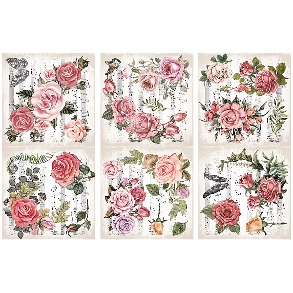 PandaHall Floral PVC Waterproof Decorative Stickers, Self Adhesive Decals for Furniture Decoration, Flower, 300x150mm, 1 sheet/style, 3...
PandaHall Floral PVC Waterproof Decorative Stickers, Self Adhesive Decals for Furniture Decoration, Flower, 300x150mm, 1 sheet/style, 3...