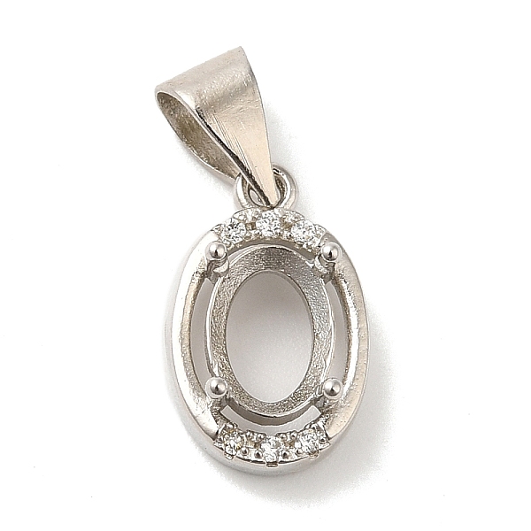 PandaHall Brass Crystal Rhinestone Pendant Cabochon Settings, Open Back Settings, Oval, Silver, Tray: 5x3mm, 12.5x8x4.5mm, Hole: 6x5mm..., Clear
PandaHall Brass Crystal Rhinestone Pendant Cabochon Settings, Open Back Settings, Oval, Silver, Tray: 5x3mm, 12.5x8x4.5mm, Hole: 6x5mm..., Clear
