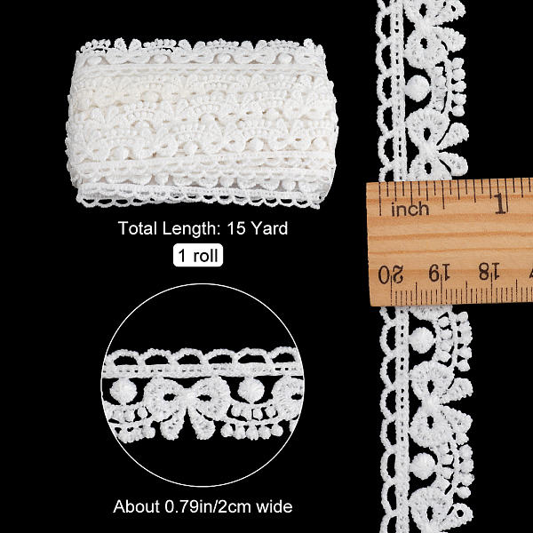 PandaHall Polyester Bowknot Lace Ribbon, Wave Edge Lace Trim, Clothes Accessories, Flat, White, 3/4 inch(20mm) Polyester White
PandaHall Polyester Bowknot Lace Ribbon, Wave Edge Lace Trim, Clothes Accessories, Flat, White, 3/4 inch(20mm) Polyester White