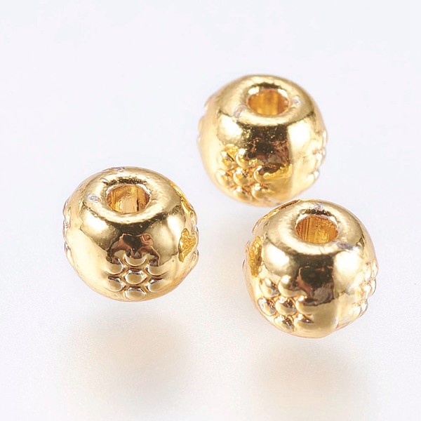 PandaHall Alloy Beads, Real 18K Gold Plated, Rondelle, Golden, 4.5x3.5mm, Hole: 1mm Alloy Rondelle
PandaHall Alloy Beads, Real 18K Gold Plated, Rondelle, Golden, 4.5x3.5mm, Hole: 1mm Alloy Rondelle