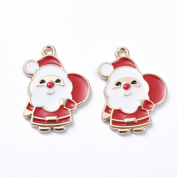 PandaHall Golden Plated Alloy Enamel Pendants, for Christmas, Santa Claus with the Red Bag, White, 23x17x2mm, Hole: 1mm Alloy+Enamel Human...
PandaHall Golden Plated Alloy Enamel Pendants, for Christmas, Santa Claus with the Red Bag, White, 23x17x2mm, Hole: 1mm Alloy+Enamel Human...
