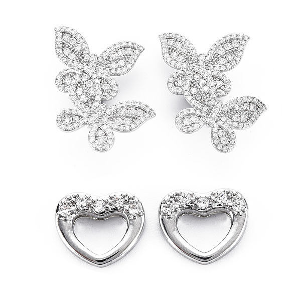 PandaHall Brass Micro Pave Clear Cubic Zirconia Clasps, Nickel Free, Butterfly, Real Platinum Plated, butterfly: 36.5x24x9.5mm, Hole: 1.2mm...
PandaHall Brass Micro Pave Clear Cubic Zirconia Clasps, Nickel Free, Butterfly, Real Platinum Plated, butterfly: 36.5x24x9.5mm, Hole: 1.2mm...