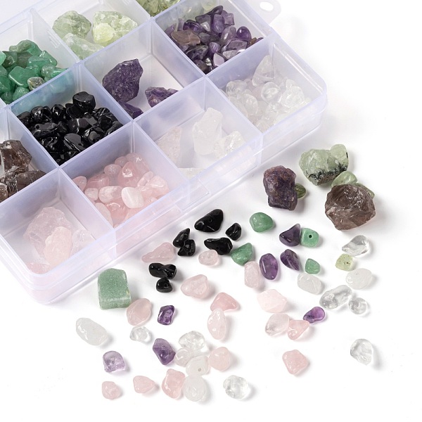 PandaHall 12 Style Natural Gemstone Beads, Nuggets & Chip, Nuggets Beads: 24pcs, Chip Beads: 90g Mixed Stone Mixed Shapes
PandaHall 12 Style Natural Gemstone Beads, Nuggets & Chip, Nuggets Beads: 24pcs, Chip Beads: 90g Mixed Stone Mixed Shapes