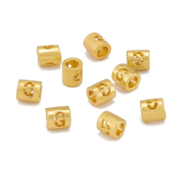 PandaHall Alloy Hollow Pendant Beads, Barrel with Letter, Matte Gold Color, Letter.G, 6.5x5mm, Hole: 3.5mm Alloy Letter G
PandaHall Alloy Hollow Pendant Beads, Barrel with Letter, Matte Gold Color, Letter.G, 6.5x5mm, Hole: 3.5mm Alloy Letter G