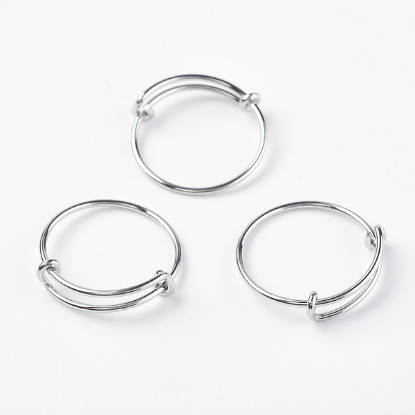 PandaHall Adjustable 304 Stainless Steel Rings, Stainless Steel Color, Size 10, 19.5mm 304 Stainless Steel
PandaHall Adjustable 304 Stainless Steel Rings, Stainless Steel Color, Size 10, 19.5mm 304 Stainless Steel