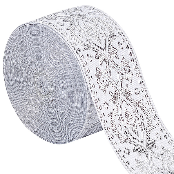 PandaHall GORGECRAFT Ethnic Jacquard Ribbon 33mm Wide Double Side Silver Floral Embroidery Polyester Woven Ribbons White Trim Fringe Band...
PandaHall GORGECRAFT Ethnic Jacquard Ribbon 33mm Wide Double Side Silver Floral Embroidery Polyester Woven Ribbons White Trim Fringe Band...