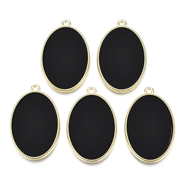 PandaHall Acrylic Pendants, with Alloy Settings, Cadmium Free & Nickel Free & Lead Free, Oval, Black, 33x21x2mm, Hole: 1.8mm Alloy+Acrylic...
PandaHall Acrylic Pendants, with Alloy Settings, Cadmium Free & Nickel Free & Lead Free, Oval, Black, 33x21x2mm, Hole: 1.8mm Alloy+Acrylic...