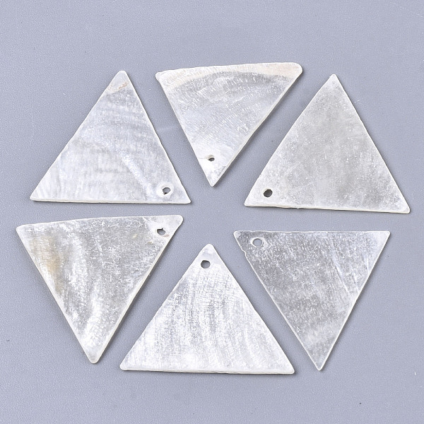 PandaHall Natural Capiz Shell Pendants, Triangle, Creamy White, 23~25x28~29x1mm, Hole: 1.4mm Capiz Shell Triangle
PandaHall Natural Capiz Shell Pendants, Triangle, Creamy White, 23~25x28~29x1mm, Hole: 1.4mm Capiz Shell Triangle
