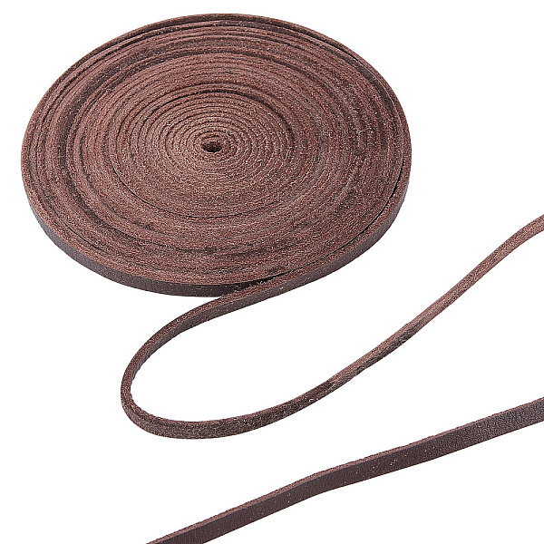 PandaHall GORGECRAFT 5.5Yds 5mm Flat Genuine Leather Cord String 2mm Thick Natural Leather Craft Lace Strips Full Grain Cowhide Braiding...
PandaHall GORGECRAFT 5.5Yds 5mm Flat Genuine Leather Cord String 2mm Thick Natural Leather Craft Lace Strips Full Grain Cowhide Braiding...