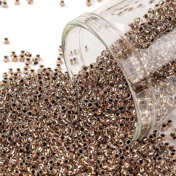 PandaHall TOHO Round Seed Beads, Japanese Seed Beads, (740) Copper Lined Crystal, 15/0, 1.5mm, Hole: 0.7mm, about 3000pcs/10g Glass Brown
PandaHall TOHO Round Seed Beads, Japanese Seed Beads, (740) Copper Lined Crystal, 15/0, 1.5mm, Hole: 0.7mm, about 3000pcs/10g Glass Brown