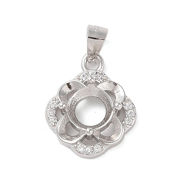 PandaHall 925 Sterling Silver Micro Pave Cubic Zirconia Pendant Settings, Open Back Settings, Real Platinum Plated, Tray: 6x6mm...
PandaHall 925 Sterling Silver Micro Pave Cubic Zirconia Pendant Settings, Open Back Settings, Real Platinum Plated, Tray: 6x6mm...