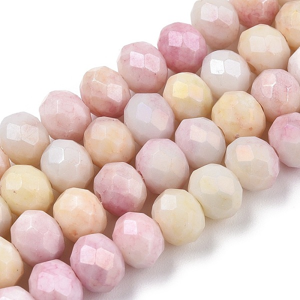 PandaHall Faceted Electroplated Glass Beads Strands, AB Color Plated, Abacus, Pink, 6x5mm, Hole: 1.2mm, about 88~89pcs/strand, 17.05...
PandaHall Faceted Electroplated Glass Beads Strands, AB Color Plated, Abacus, Pink, 6x5mm, Hole: 1.2mm, about 88~89pcs/strand, 17.05...