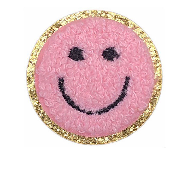 PandaHall Flat Round with Smiling Face Computerized Towel Embroidery Cloth Iron on/Sew on Patches, Chenille Appliques, Costume Accessories..., Pink
PandaHall Flat Round with Smiling Face Computerized Towel Embroidery Cloth Iron on/Sew on Patches, Chenille Appliques, Costume Accessories..., Pink