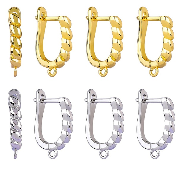 PandaHall 4 Pairs 2 Colors Brass Hoop Earring Findings, Latch Back, Lead Free & Cadmium Free, Platinum & Golden, 18.5x12x3mm, Hole: 1.2mm...
PandaHall 4 Pairs 2 Colors Brass Hoop Earring Findings, Latch Back, Lead Free & Cadmium Free, Platinum & Golden, 18.5x12x3mm, Hole: 1.2mm...