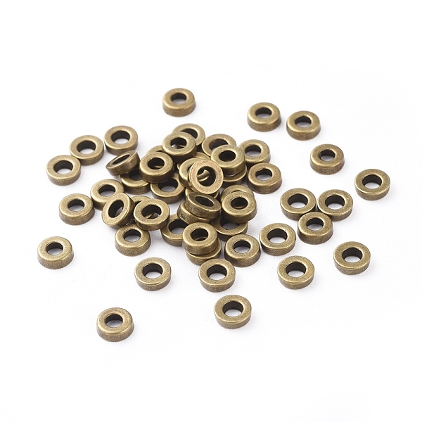 PandaHall Tibetan Style Spacer Beads, Lead Free & Cadmium Free, Donut, Antique Bronze, 6x2mm, Hole: 2.5mm Alloy Donut
PandaHall Tibetan Style Spacer Beads, Lead Free & Cadmium Free, Donut, Antique Bronze, 6x2mm, Hole: 2.5mm Alloy Donut