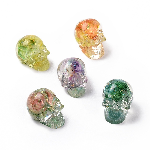 PandaHall Natural Fluorite Skull Beads, Halloween Transparent Resin Skull with Gold Foil, No Hole, Mixed Color, 23x22x25mm Fluorite Skull..., Multicolor
PandaHall Natural Fluorite Skull Beads, Halloween Transparent Resin Skull with Gold Foil, No Hole, Mixed Color, 23x22x25mm Fluorite Skull..., Multicolor