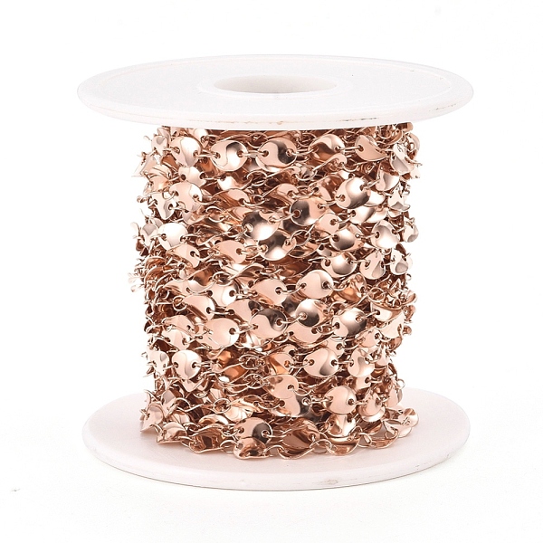 PandaHall Ion Plating(IP) 304 Stainless Steel Flash Twisted Slice Link Chains, Unwelded, with Spool, Rose Gold, 65.5x61mm, about 32.8 Feet...
PandaHall Ion Plating(IP) 304 Stainless Steel Flash Twisted Slice Link Chains, Unwelded, with Spool, Rose Gold, 65.5x61mm, about 32.8 Feet...