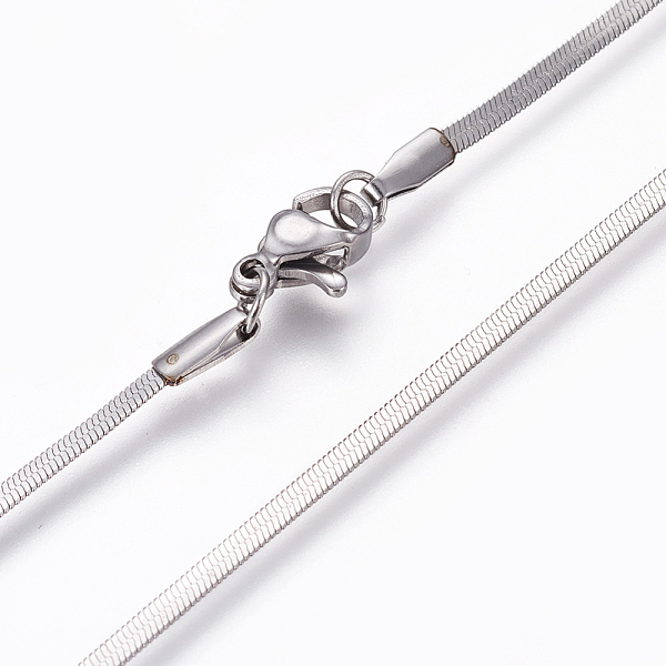 PandaHall 304 Stainless Steel Herringbone Chain Necklaces, with Lobster Claw Clasps, Stainless Steel Color, 23.6 inch(60cm) 304 Stainless...
PandaHall 304 Stainless Steel Herringbone Chain Necklaces, with Lobster Claw Clasps, Stainless Steel Color, 23.6 inch(60cm) 304 Stainless...