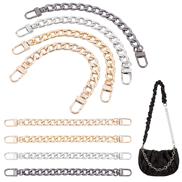 PandaHall 8Pcs 4 Colors Aluminum Curb Chains Bag Handles, with Alloy Clasps, for Bag Replacement Accessories, Mixed Color, 20cm...
PandaHall 8Pcs 4 Colors Aluminum Curb Chains Bag Handles, with Alloy Clasps, for Bag Replacement Accessories, Mixed Color, 20cm...