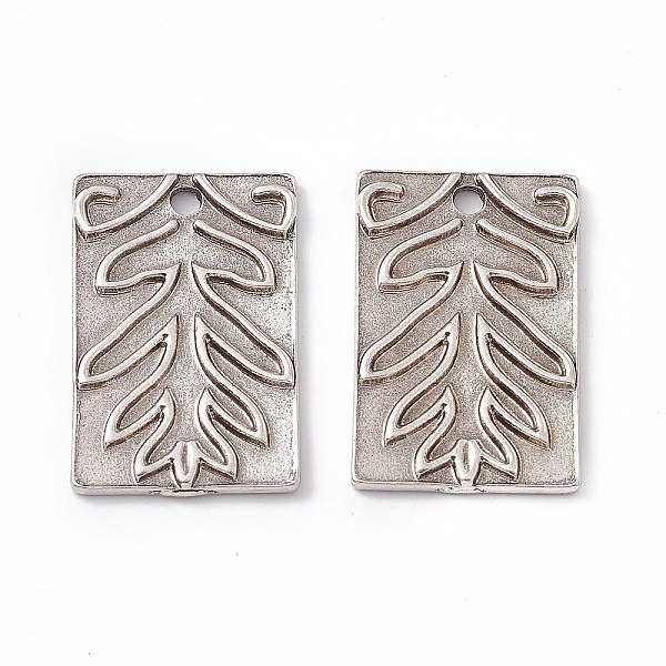 PandaHall Rack Plating Tibetan Style Alloy Pendants, Rectangle with Leaf, Antique Silver, 28.5x18.5x2mm, Hole: 2.5mm Alloy Rectangle
PandaHall Rack Plating Tibetan Style Alloy Pendants, Rectangle with Leaf, Antique Silver, 28.5x18.5x2mm, Hole: 2.5mm Alloy Rectangle