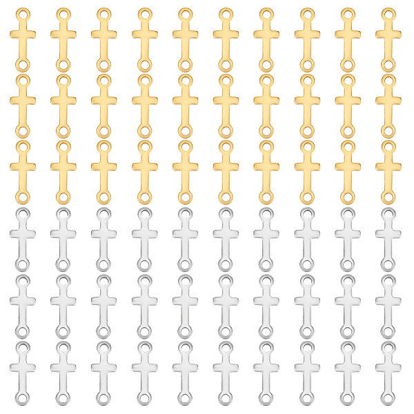 PandaHall 60Pcs 2 Colors Ion Plating(IP) 304 Stainless Steel Connector Charms, Sideways Cross Links, Mixed Color, 18x7x1.5mm, Hole: 2mm...
PandaHall 60Pcs 2 Colors Ion Plating(IP) 304 Stainless Steel Connector Charms, Sideways Cross Links, Mixed Color, 18x7x1.5mm, Hole: 2mm...