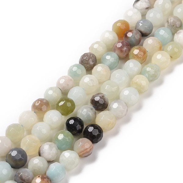 PandaHall Natural Flower Amazonite Beads Strands, Faceted(128 Facets), Round, 6mm, Hole: 1mm, about 64pcs/strand, 14.96''(38cm) Flower...
PandaHall Natural Flower Amazonite Beads Strands, Faceted(128 Facets), Round, 6mm, Hole: 1mm, about 64pcs/strand, 14.96''(38cm) Flower...