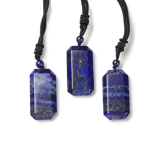 PandaHall Natural Lapis Lazuli Rectangle Pendant Necklace with Nylon Cord for Women, 25.98~27.17 inch(66~69cm) Lapis Lazuli
PandaHall Natural Lapis Lazuli Rectangle Pendant Necklace with Nylon Cord for Women, 25.98~27.17 inch(66~69cm) Lapis Lazuli