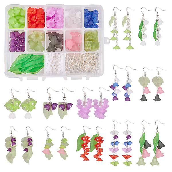 PandaHall SUNNYCLUE 1 Box DIY 12 Pairs Frosted Mixed Acrylic Lily Flower Leaf Drop Dangle Earring Making Kits with 160pcs Acrylic Flower..., Multicolor
PandaHall SUNNYCLUE 1 Box DIY 12 Pairs Frosted Mixed Acrylic Lily Flower Leaf Drop Dangle Earring Making Kits with 160pcs Acrylic Flower..., Multicolor