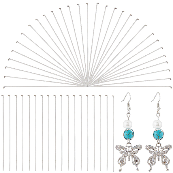 PandaHall CREATCABIN 220Pcs 304 Stainless Steel Flat Head Pins, Stainless Steel Color, 21 Gauge, 70x0.7mm, Head: 1.5mm 304 Stainless Steel
PandaHall CREATCABIN 220Pcs 304 Stainless Steel Flat Head Pins, Stainless Steel Color, 21 Gauge, 70x0.7mm, Head: 1.5mm 304 Stainless Steel