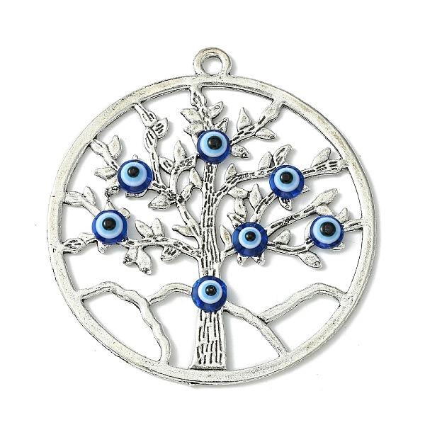 PandaHall Blue Evil Eye Alloy Big Pendants, Lucky Eye Charms, Antique Silver, Tree of Life, 61x56x4mm, Hole: 3mm Alloy+Resin Tree of Life...
PandaHall Blue Evil Eye Alloy Big Pendants, Lucky Eye Charms, Antique Silver, Tree of Life, 61x56x4mm, Hole: 3mm Alloy+Resin Tree of Life...