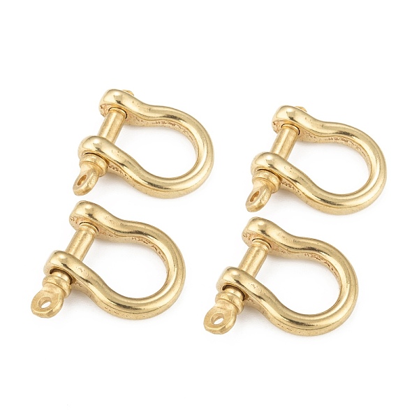 PandaHall Brass D-Ring Anchor Shackle Clasps, for Bracelets Making, Raw(Unplated), 25x25x7mm, Hole: 2.5mm Brass
PandaHall Brass D-Ring Anchor Shackle Clasps, for Bracelets Making, Raw(Unplated), 25x25x7mm, Hole: 2.5mm Brass