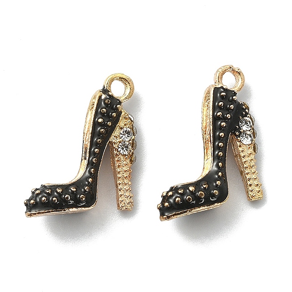 PandaHall 2Pcs Alloy Enamel Stilettos Pendants, Cadmium Free & Lead Free, with Rhinestone, High-heeled Shoes, Light Gold, Black, 17.5x14x6mm...
PandaHall 2Pcs Alloy Enamel Stilettos Pendants, Cadmium Free & Lead Free, with Rhinestone, High-heeled Shoes, Light Gold, Black, 17.5x14x6mm...