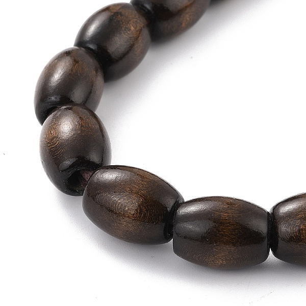PandaHall Barrel Shape Wood Beaded Bracelet with Double Rings, Coconut Brown, 14-3/4 inch(37.5cm) Wood
PandaHall Barrel Shape Wood Beaded Bracelet with Double Rings, Coconut Brown, 14-3/4 inch(37.5cm) Wood
