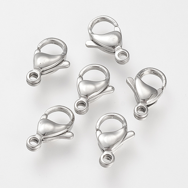 PandaHall 304 Stainless Steel Lobster Claw Clasps, Parrot Trigger Clasps, Stainless Steel Color, 12.5~13x8x3.5mm, Hole: 1.5mm 304 Stainless...
PandaHall 304 Stainless Steel Lobster Claw Clasps, Parrot Trigger Clasps, Stainless Steel Color, 12.5~13x8x3.5mm, Hole: 1.5mm 304 Stainless...