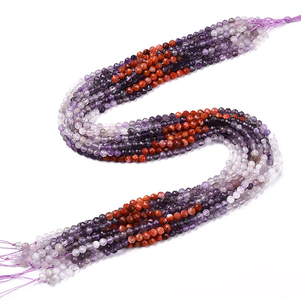 PandaHall Natural Mixed Gemstone Beads Strands, Round Beads, Faceted, 4x4mm, Hole: 0.6mm, about 104~108pcs/strand, 15.35''~15.75''(39~40cm)...
PandaHall Natural Mixed Gemstone Beads Strands, Round Beads, Faceted, 4x4mm, Hole: 0.6mm, about 104~108pcs/strand, 15.35''~15.75''(39~40cm)...
