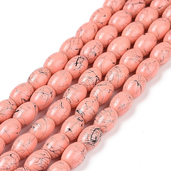 PandaHall Baking Painted Drawbench Glass Bead Strands, Oval, Coral, 8x6~6.5mm, Hole: 1mm, about 100pcs/strand, 31.4 inch Glass Oval Red
PandaHall Baking Painted Drawbench Glass Bead Strands, Oval, Coral, 8x6~6.5mm, Hole: 1mm, about 100pcs/strand, 31.4 inch Glass Oval Red