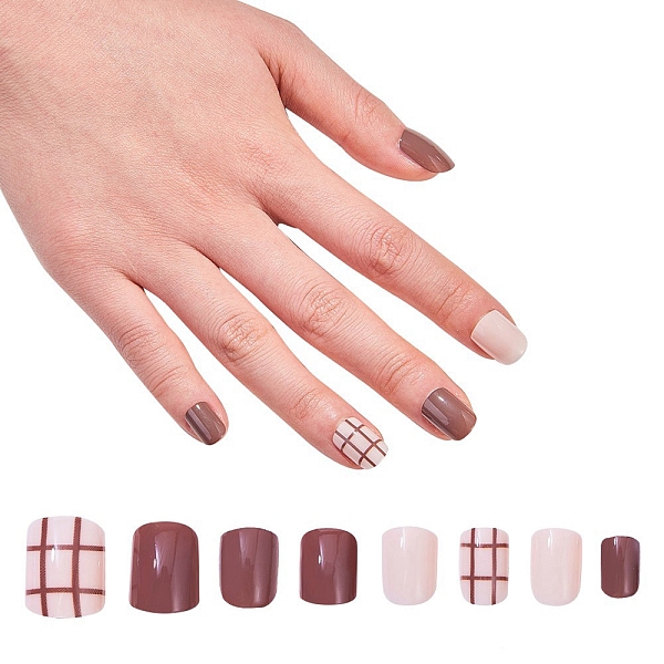 PandaHall Nail Art Sets, with 24pcs Plastic Nail Tips, 24pcs Double Side Jelly Nail Glue , Coconut Brown, 14.5~23x7~14mm, about 24pcs/set...
PandaHall Nail Art Sets, with 24pcs Plastic Nail Tips, 24pcs Double Side Jelly Nail Glue , Coconut Brown, 14.5~23x7~14mm, about 24pcs/set...