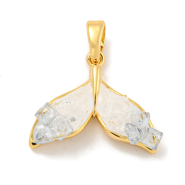 PandaHall Natural Quartz Crystal Pendants, Brass Enamel Whale Tail Charms, Real 18K Gold Plated, 14x18x4mm, Hole: 4x2mm Quartz Crystal Fish..., White
PandaHall Natural Quartz Crystal Pendants, Brass Enamel Whale Tail Charms, Real 18K Gold Plated, 14x18x4mm, Hole: 4x2mm Quartz Crystal Fish..., White